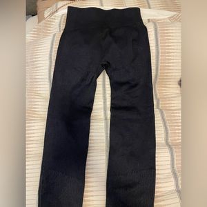 Women’s Black Ribbed Leggings